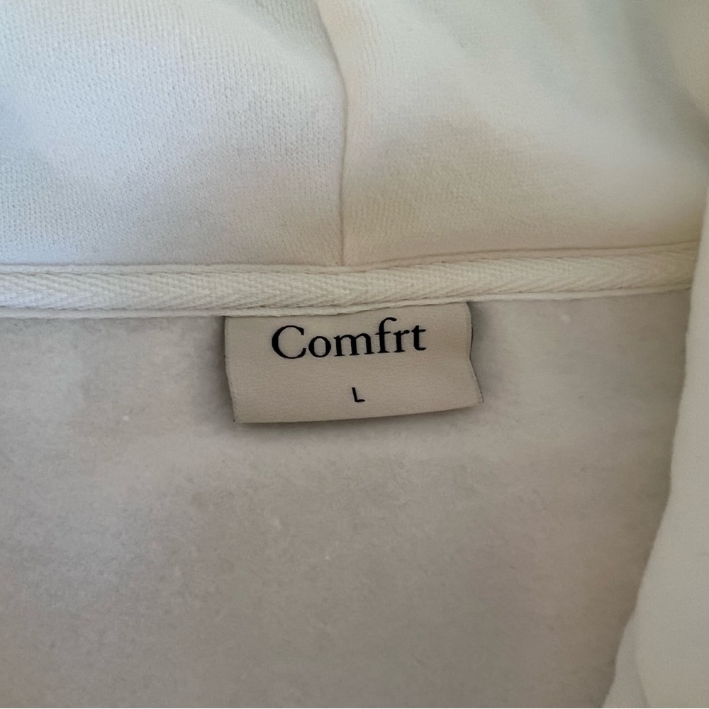Comfrt Large Cloud Zip Hoodie & Large Sweatpants in White Snow - Picture 8 of 16